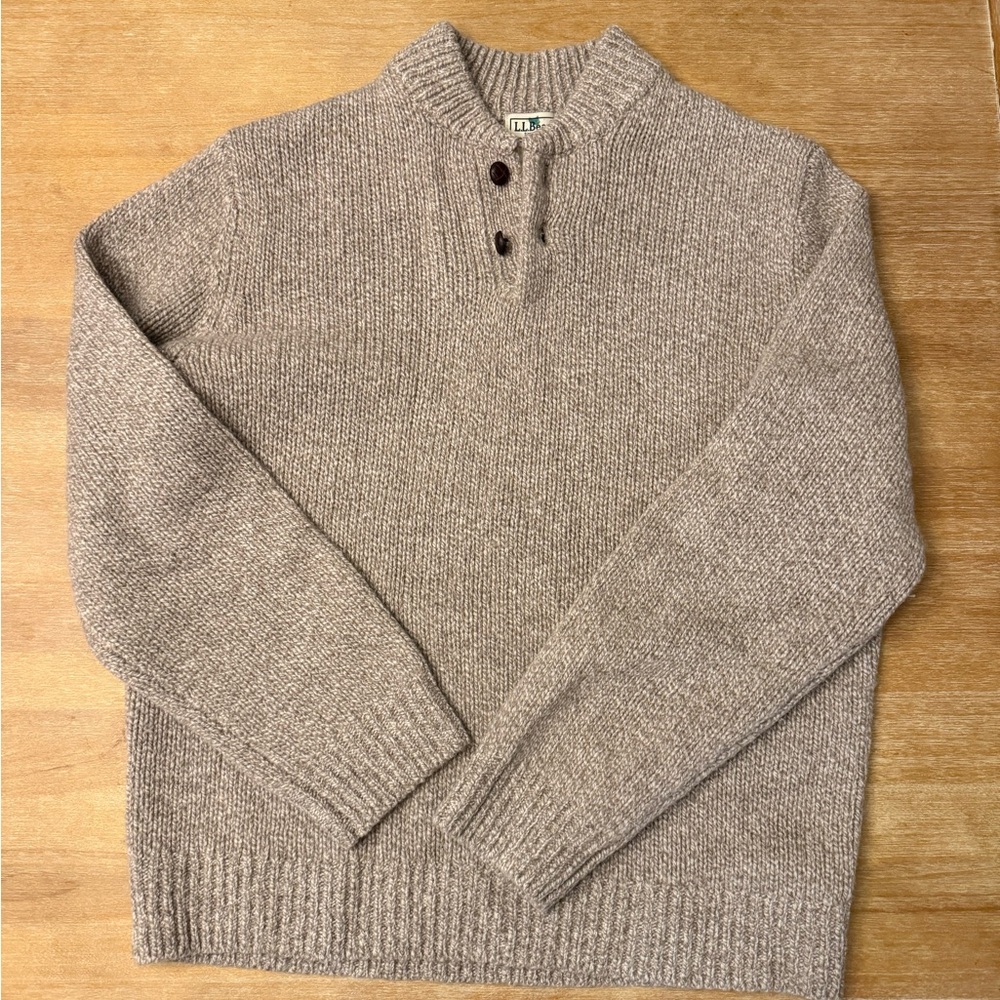 L.L. Bean Men's 100% Wool Crewneck Sweater